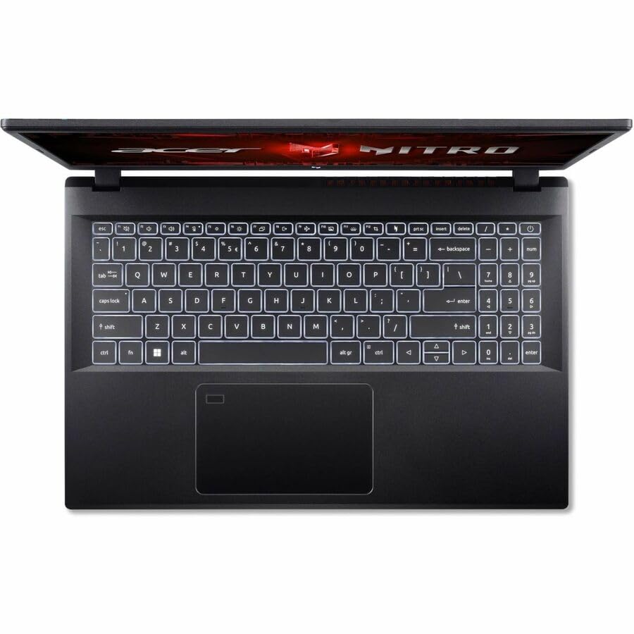 acer Nitro V Gaming Laptop, 15.6" FHD IPS Display, 144Hz, AMD Ryzen 5 7535HS, 6 Cores, GeForce RTX 4050, 16GB DDR5, 512GB SSD, Obsidian Black, Windows 11, BK, Laptop Bag, TWE Mouse Pad & Mouse