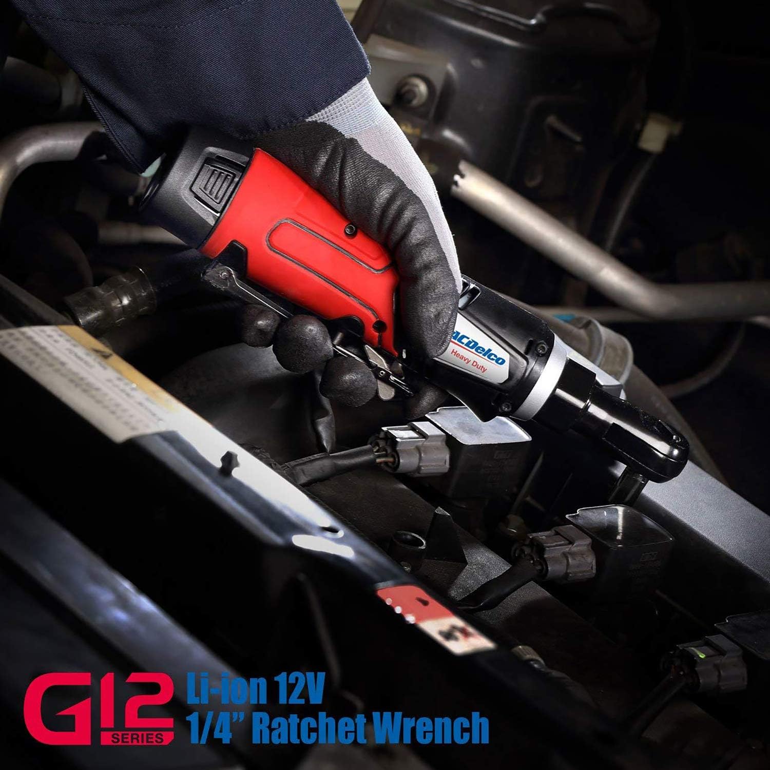 ACDelco ARW1207T G12 Series 12V Cordless Li-ion 1/4” 30 ft-lbs. Ratchet Wrench – Bare Tool Only Pack of 2