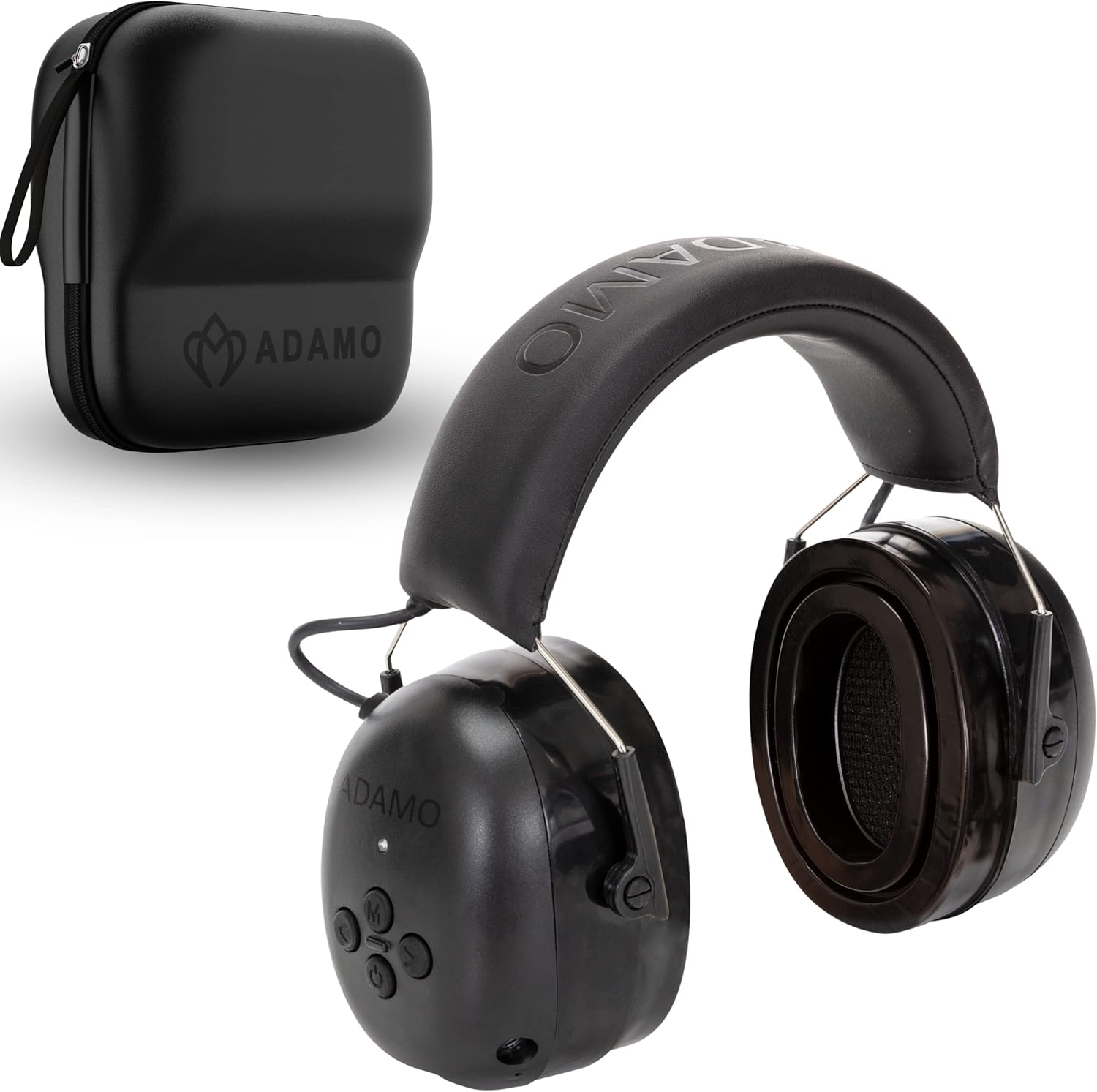 Bluetooth Hearing Protection Headphones - Noise Reduction Safety Earmuffs with Adjustable Headband - Safety Noise Cancelling Ear Muffs for Noise Reduction - Bluetooth 5.0