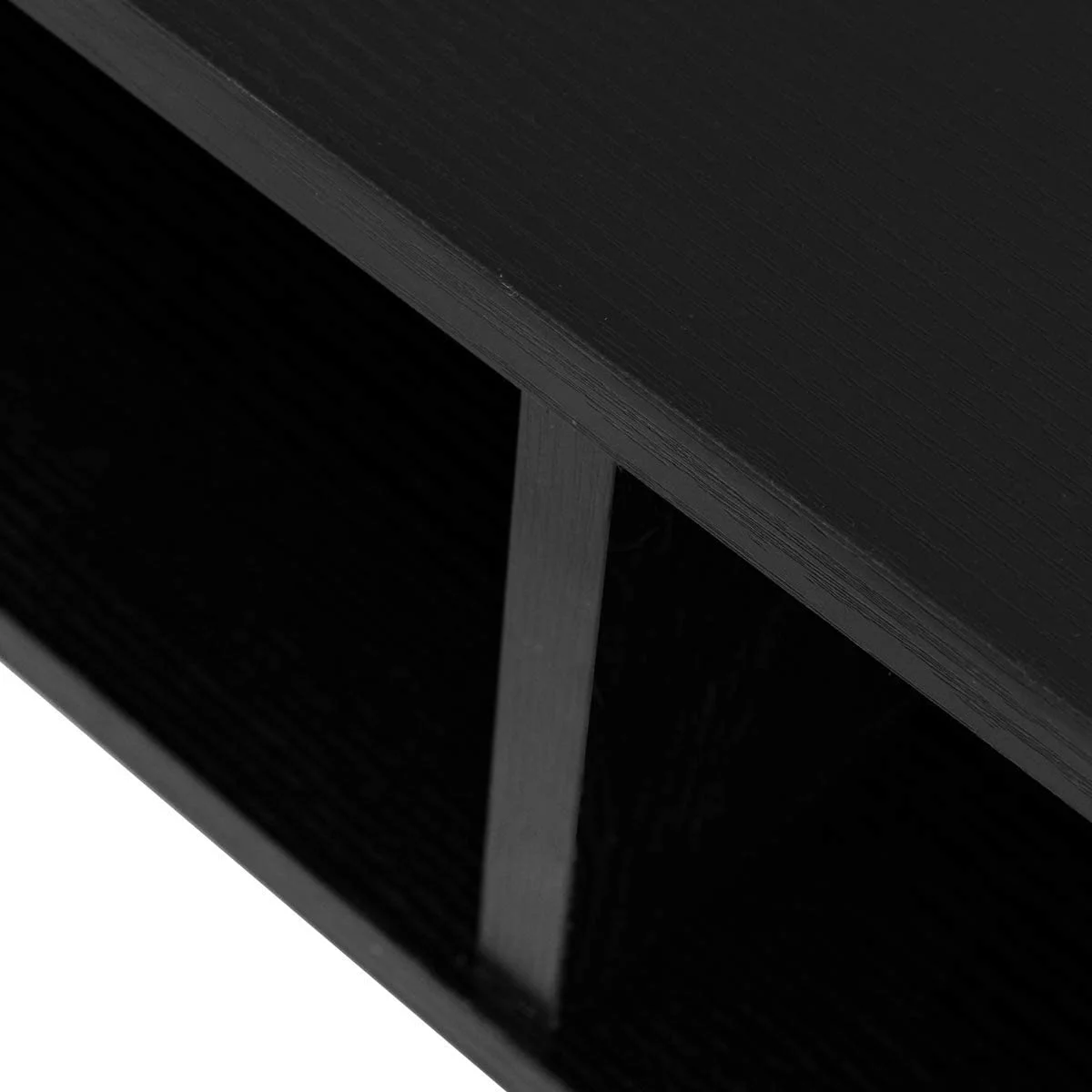 Wall Mounted Desk Floating Computer Desk, Writing Study Table W/3 Storage Shelves, Laptop PC Table for Living Room, Bedroom, Office (Black)