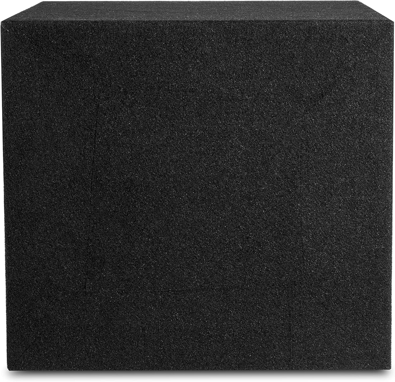 NVX XMDFS121 Single 12” Sealed 3/4" (1.3 Cubic ft) MDF Black Carpeted Subwoofer Enclosure (Made in The USA) Pack of 2