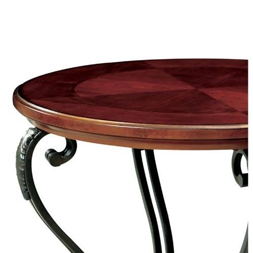 Furniture of America End Table May Brown Cherry