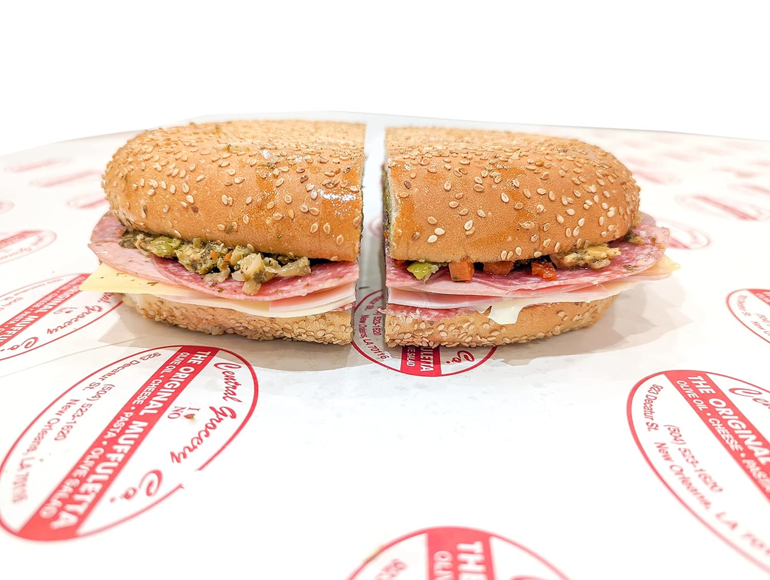Central Grocery’s Original Muffuletta Sandwich 1 Pack (Serves 2-4) Pack of 2