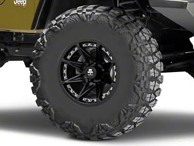 Jeep Wrangler Mammoth Type 88 Matte Black Wheel; 15x8 J133414