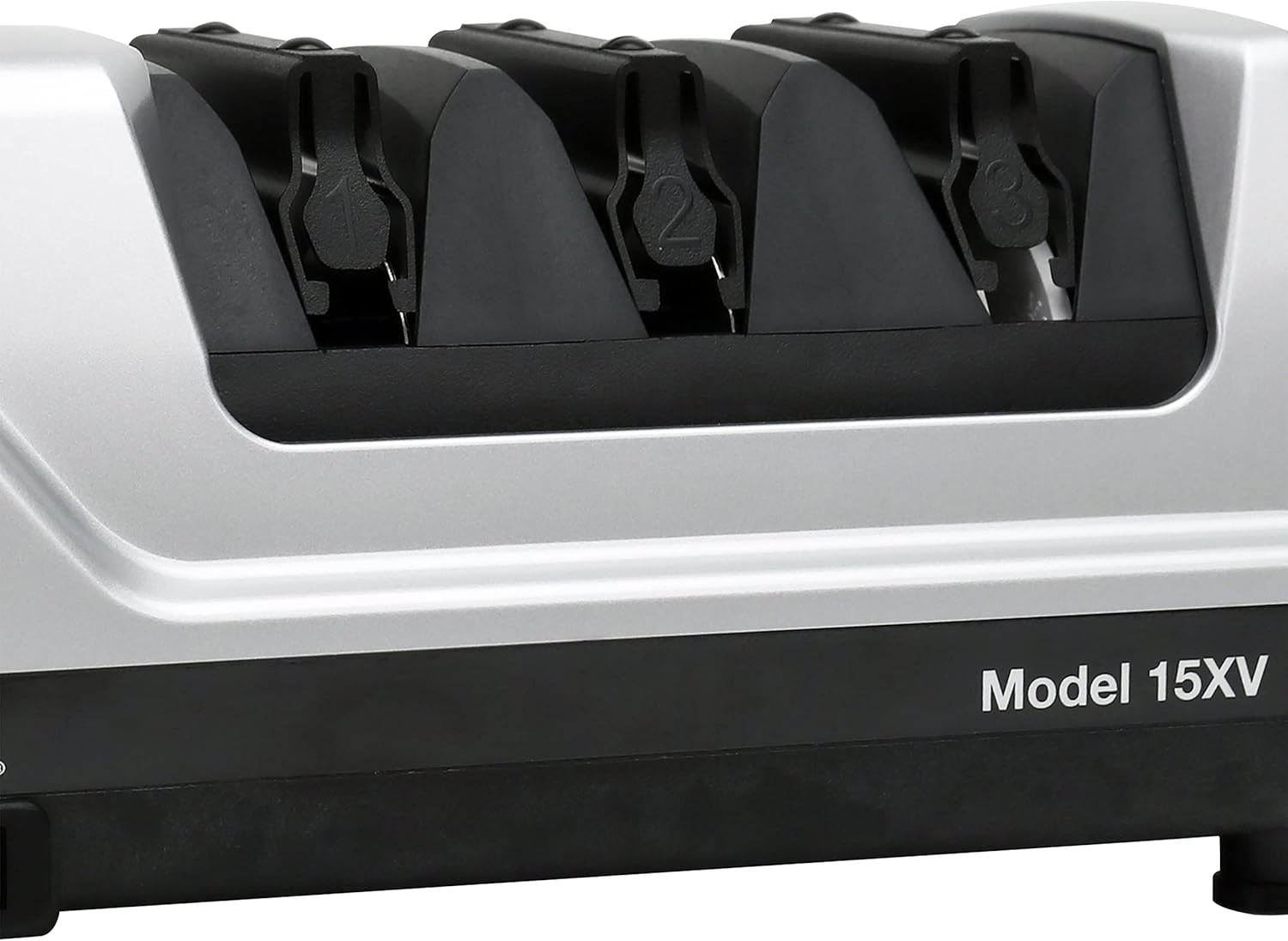Chef'sChoice 15XV EdgeSelect Professional Electric Knife Sharpener with 100-Percent Diamond Abrasives and Precision Angle Guides for Straight Edge and Serrated Knives, 3-Stage, Gray