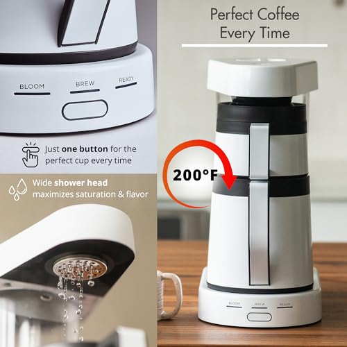 Ratio Coffee - Series 2 Six Coffee Maker, Simulated Pour-Over Coffee Machine, Coffee Pot with Brewing Capacity, Makes 2-8 Cups