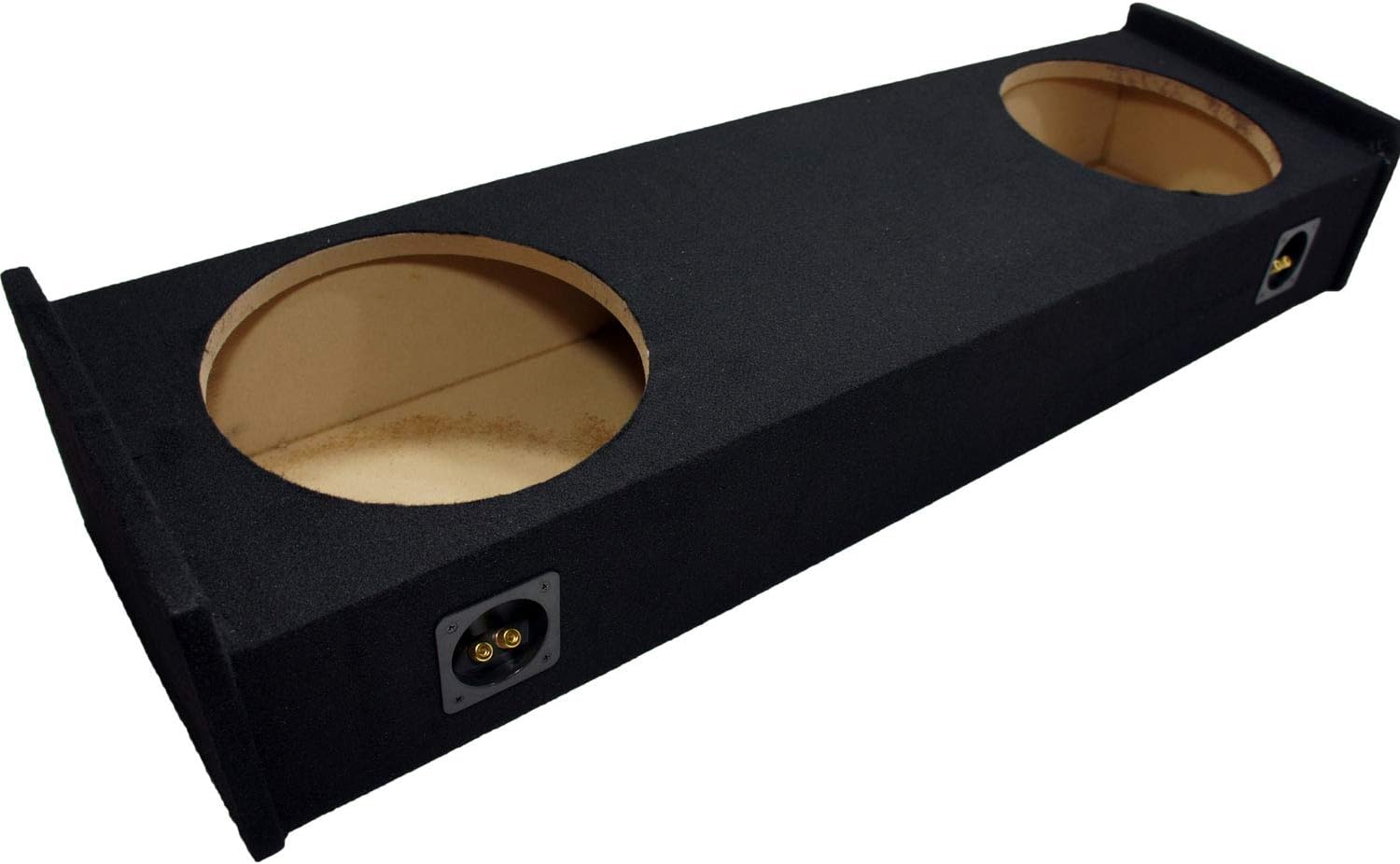 Kicker CVT12 Compatible with Ford F-150 Super EXT Cab Truck 1997-1999 Bundled with HA-A800.1 Amplifier and Dual 12" Custom Sub Box Enclosure