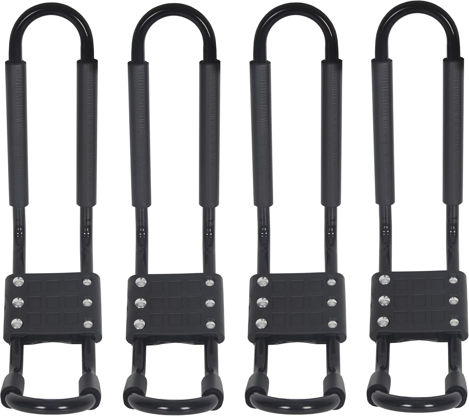HECASA Universal Kayak Roof Rack J-Bar Rack Carrier Holder Canoe Boat Rack Surf Ski Roof Rack Top Mount Car SUV Truck Crossbar 2 Pairs Pack of 2