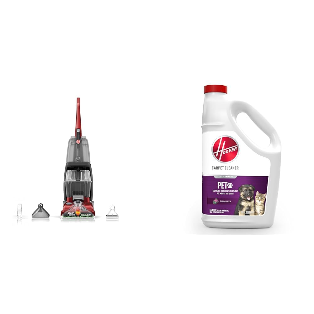 Hoover Power Scrub Deluxe Carpet Cleaner Machine Paws & Claws Deep Cleaning Carpet Shamp