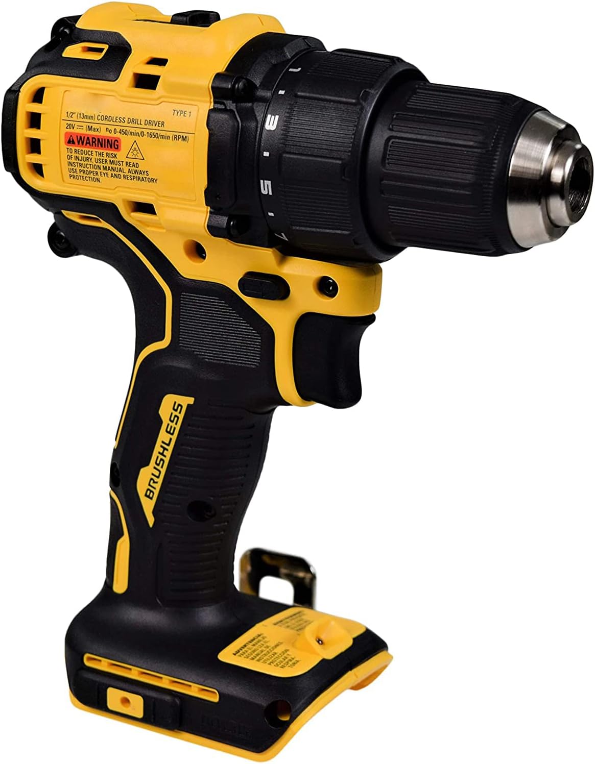 20V Cordless Drill/Driver Kit Brushless Drill Driver Cordless Bare Tool 1/2-Inch
