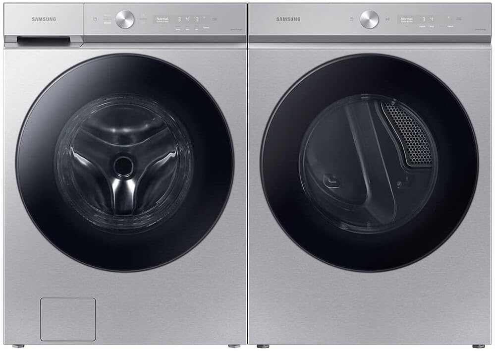 Samsung DVE53BB8700T 7.6 Cu. Ft. Bespoke Stainless Steel Ultra Capacity Smart Electric Dryer