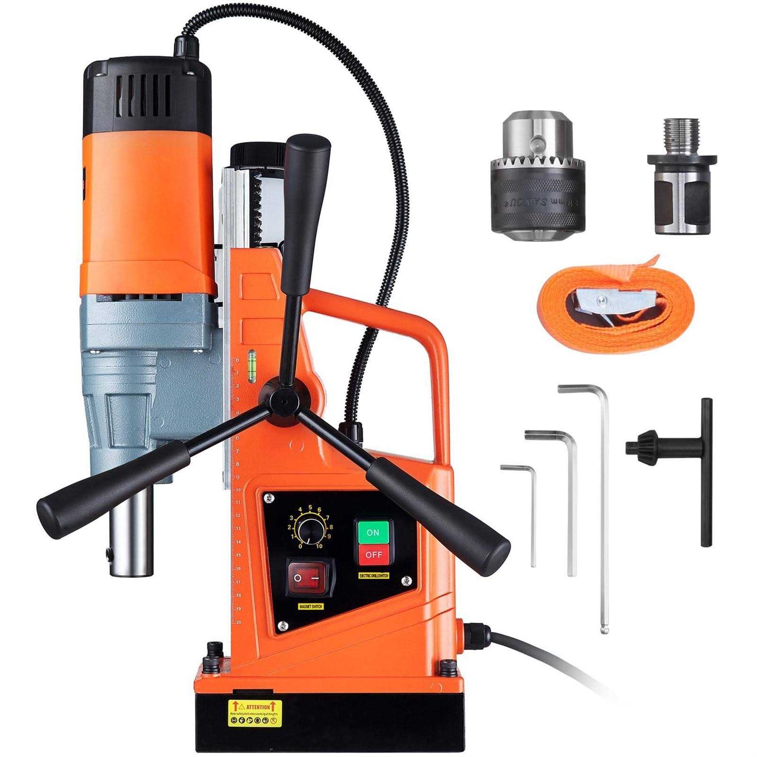VEVOR Magnetic Drill 1550W 2 Boring Diameter 2922lbf/13000N Portable Electric Mag Drill Press with Variable Speed - Shop Hardware Tools Online Store