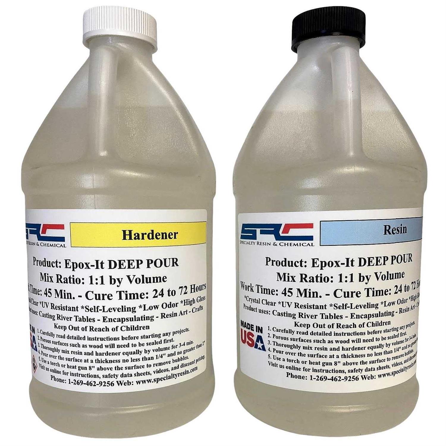 Specialty Resin &amp; Chemical Epox-It Deep Pour 1 gallon Kit Crystal Clear Epoxy - Shop Hardware Tools Online Store