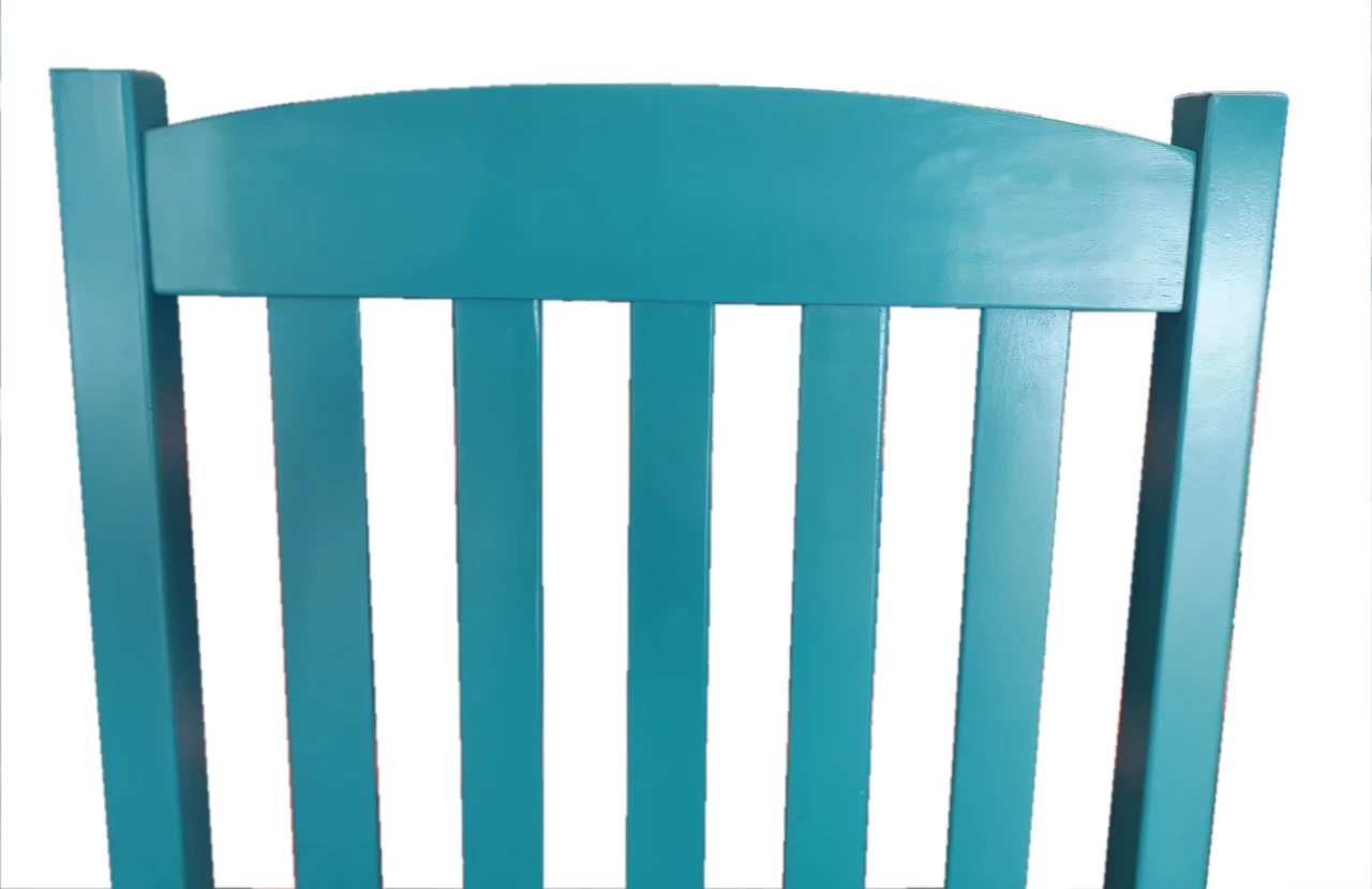Mainstays Outdoor Wood Porch Rocking Chair, White Color, Weather Resistant Finish