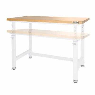 Seville Classics UltraHD UltraHD Adjustable Height Heavy-Duty Wood Top Workbench - White - Shop Hardware Tools Online Store