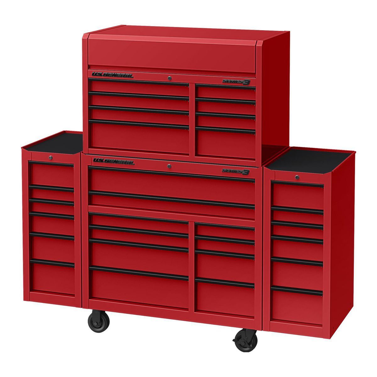 U.S. GENERAL 42 in. x 22 in. Top Chest, Series 3, Black