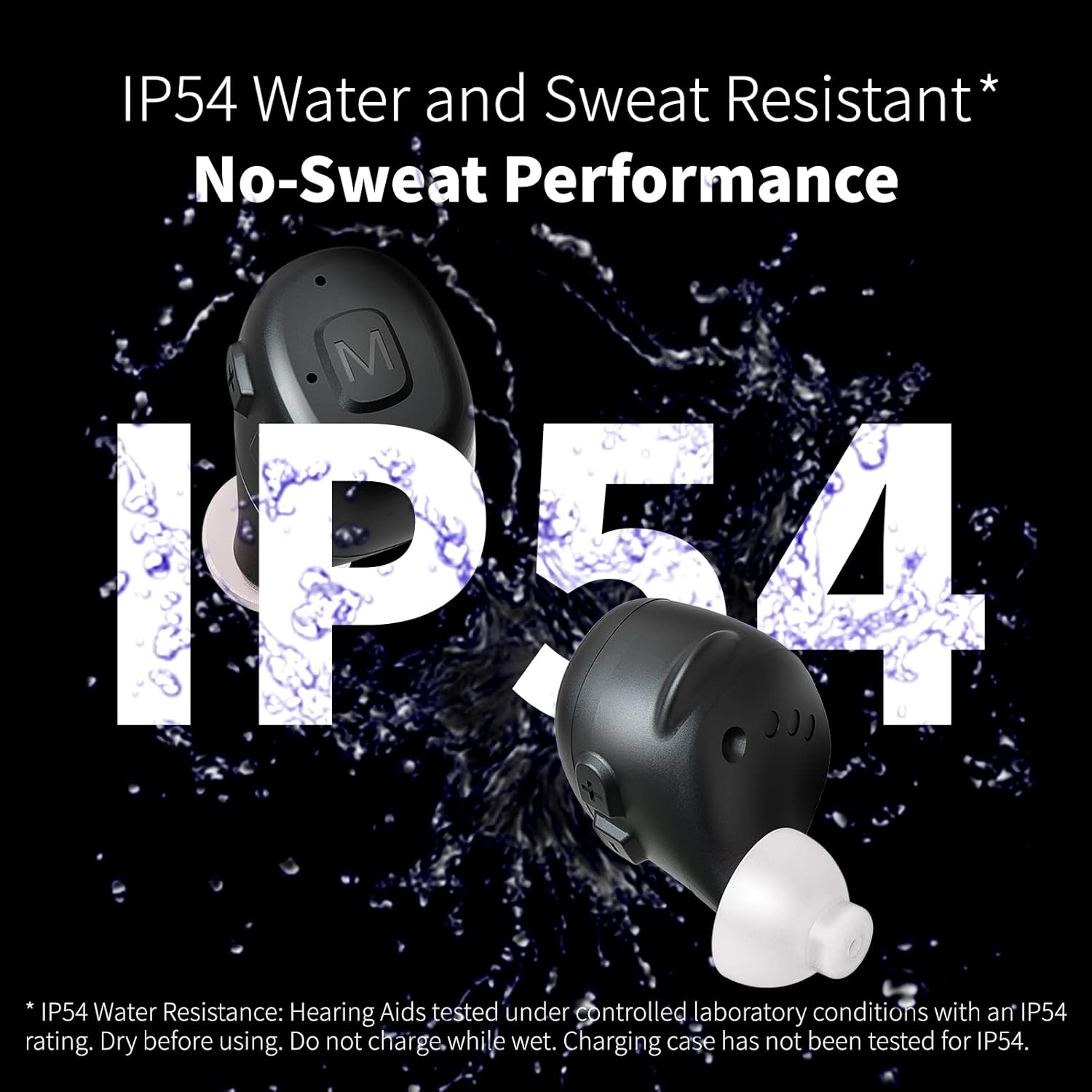 Bluetooth Hearing Aids for Seniors Rechargeable with Noise Cancelling, 2-in-1 Hearing Amplifier & True Wireless Earbuds, 2022 Fathers Day Gifts for Grandpa Father, Digital Hearing Aid for Adults,Pair