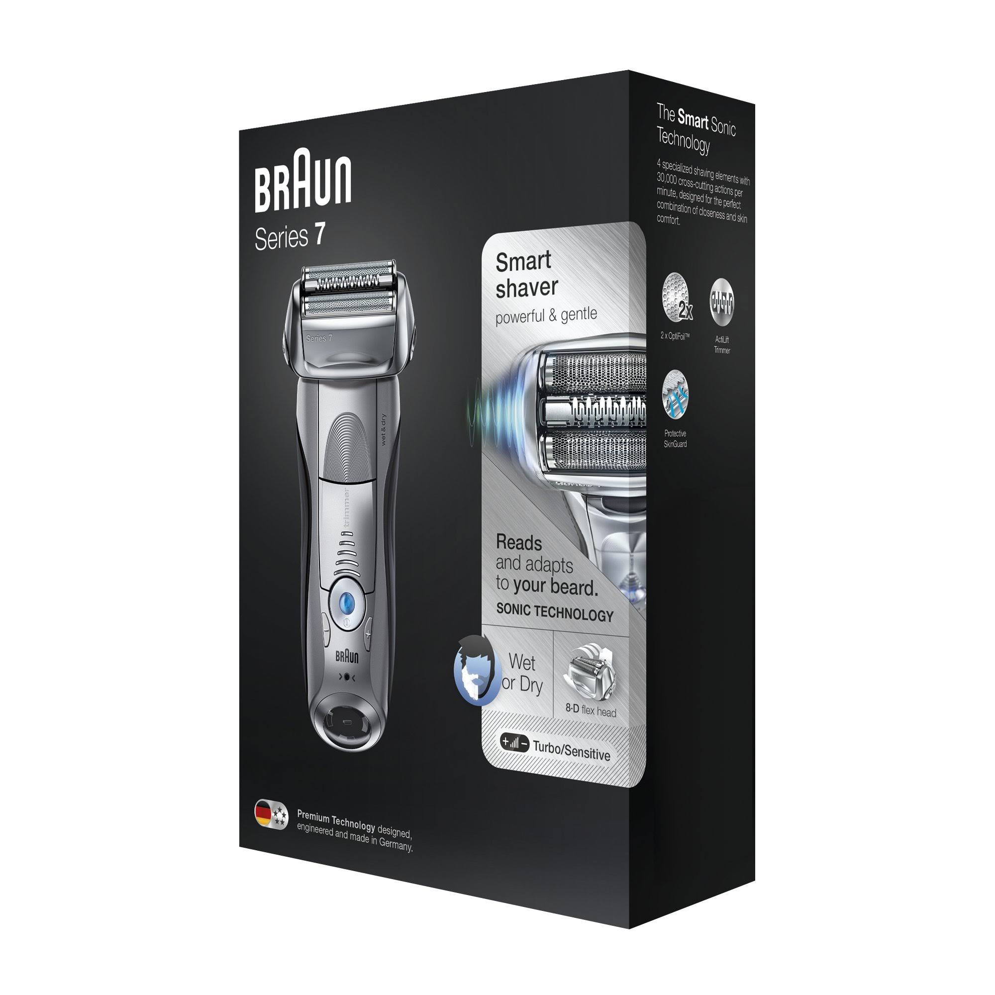 Electric Shaver Braun 222652 Wetu0026Dry Waterproof Silver