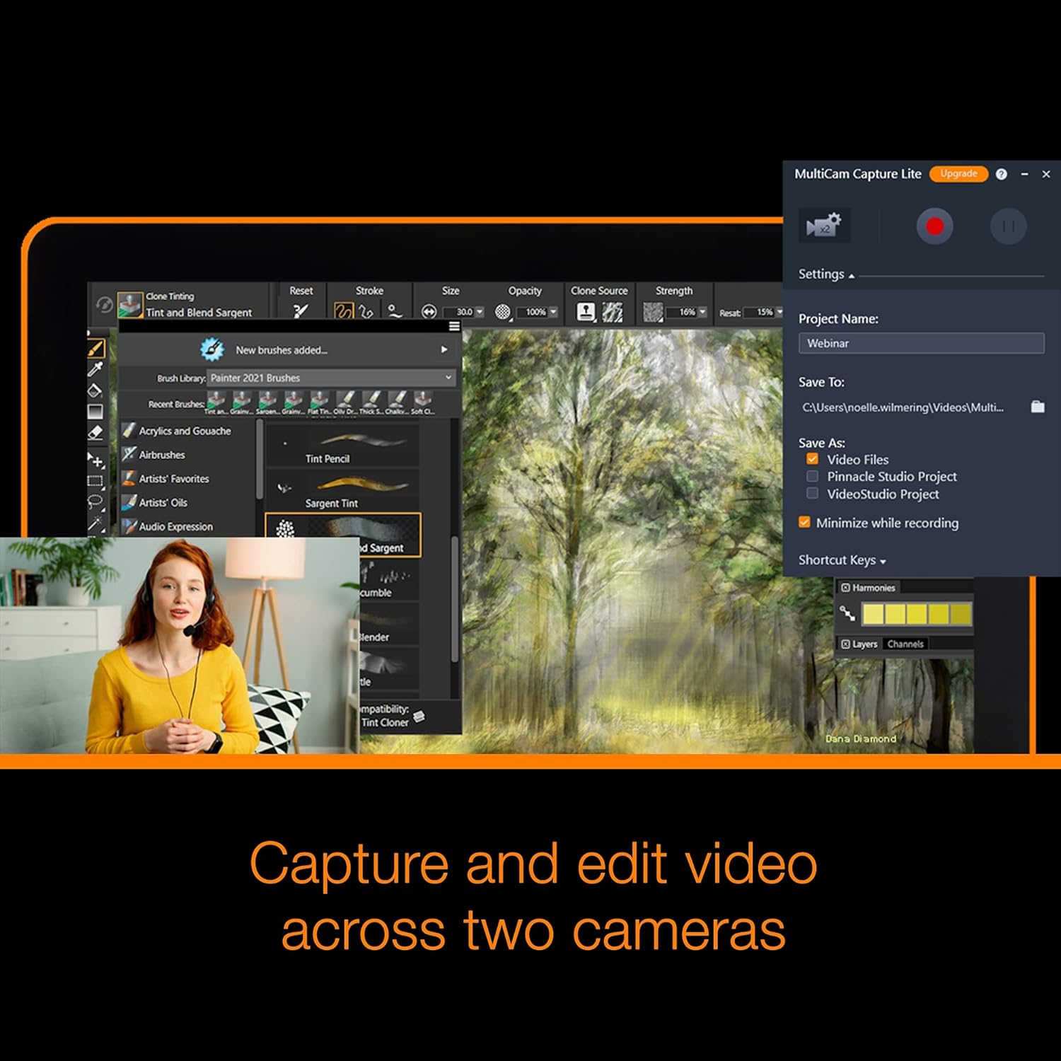Pinnacle Studio 25 | Video Editing & Screen Recording Software [PC Download] Pack of 2