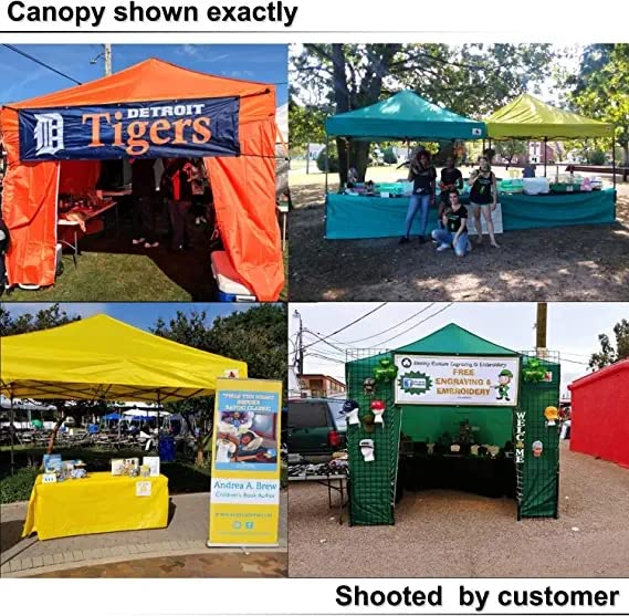 ABCCANOPY Easy Pop Up Canopy Tent with Sidewalls 10x10 Commercial -Series, White