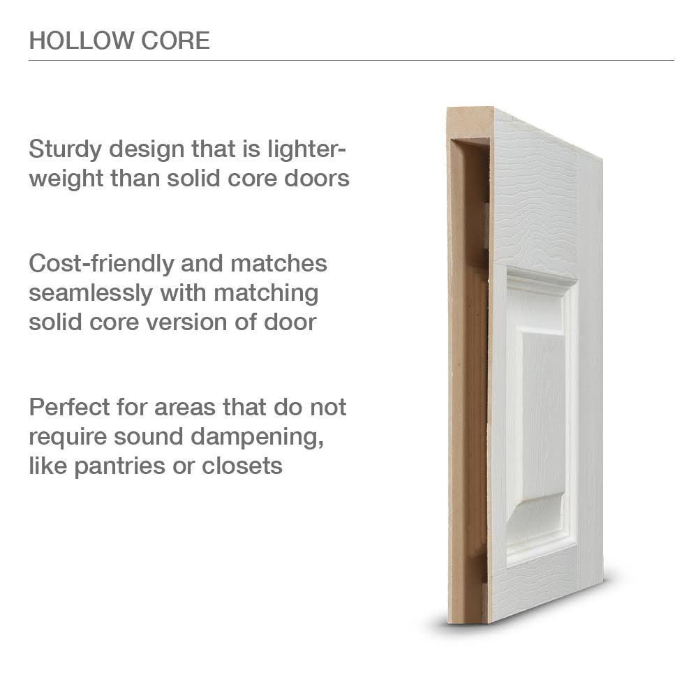 JELD-WEN 72 in. x 80 in. Cambridge Primed Smooth Molded Composite MDF Closet Bi-Fold Double Door