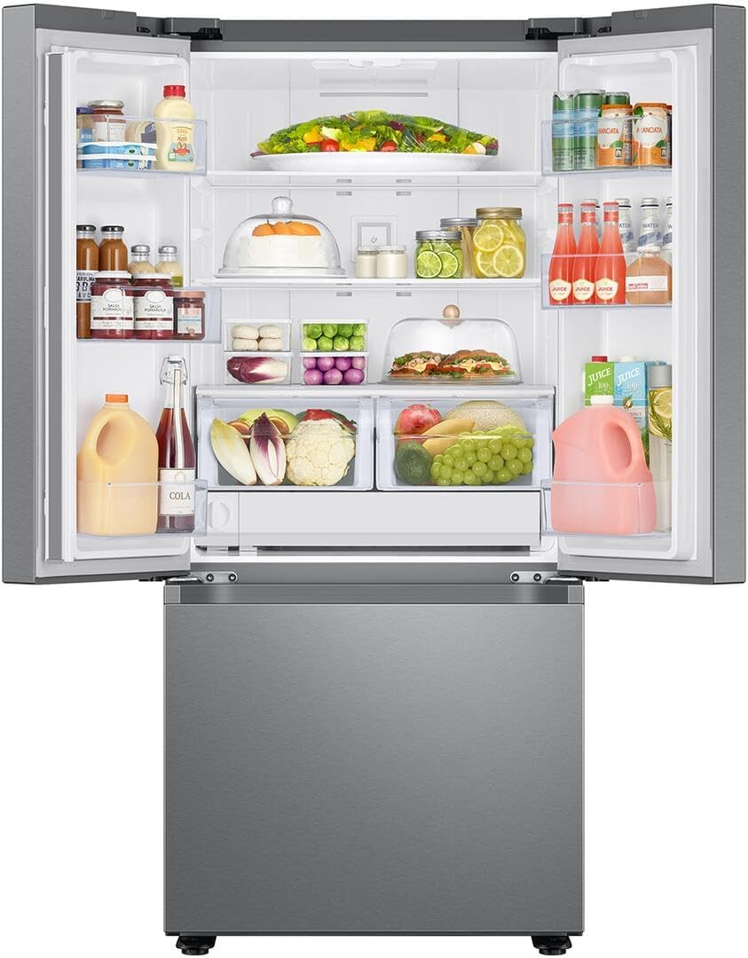 SAMSUNG RF22A4221SR 30 Inch Smart Freestanding French Door Refrigerator