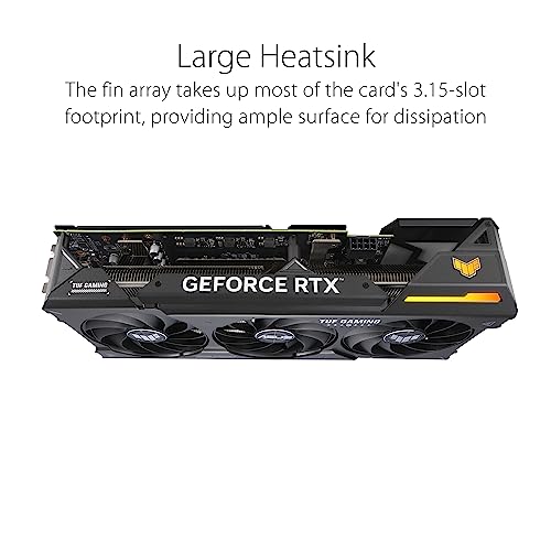 ASUS TUF Gaming NVIDIA GeForce RTX™ 4070 OC Edition Gaming Graphics Card (PCIe 4.0, 12GB GDDR6X, HDMI 2.1, DisplayPort 1.4a)