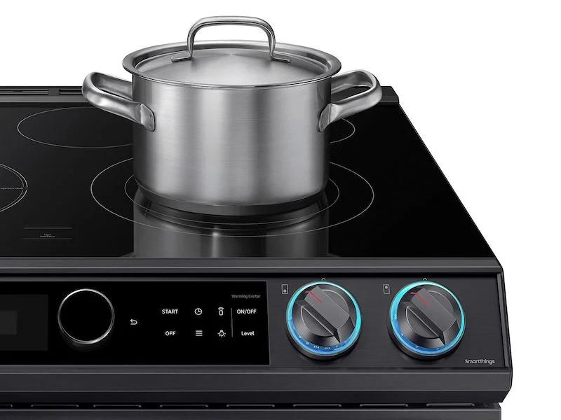 Samsung Ne63t8711s 30" Wide 6.3 Cu. Ft. Slide-In Electric Range - Fingerprint Resistant