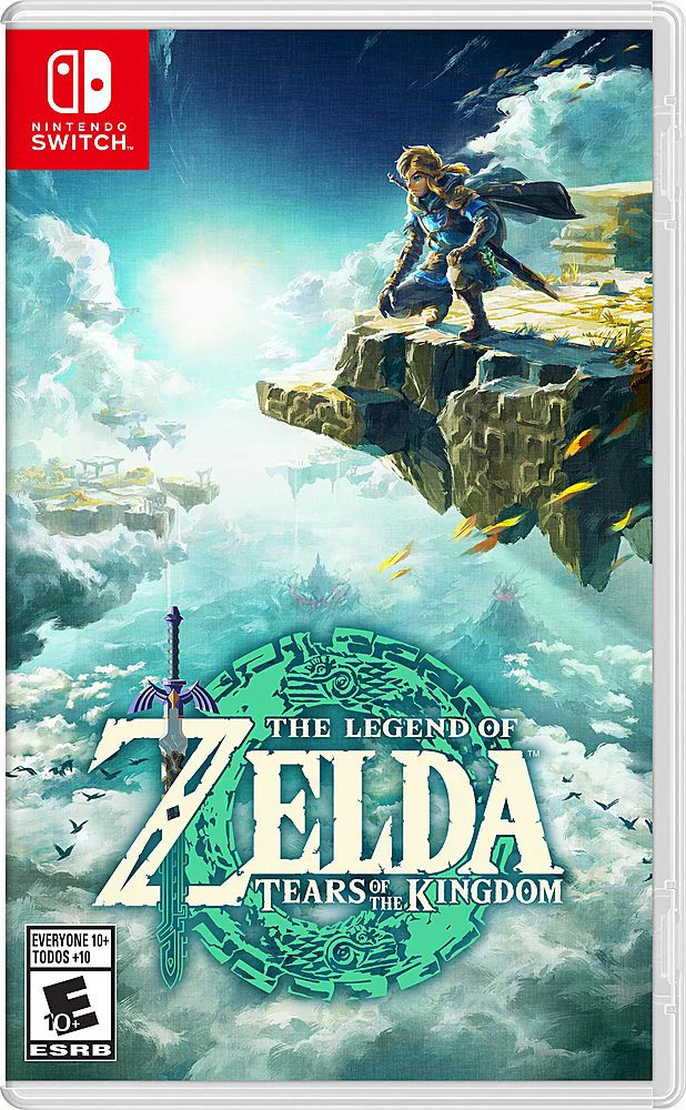 2023 Nintendo Switch OLED Zelda Edition, Green & Gold Joy-Con 64GB Console, Hylian Themed Dock, Zelda: Tears of the Kingdom Game, Mytrix Brownie JoyPad & 3 Accessories: 6 in 1 Bundle - JP Version