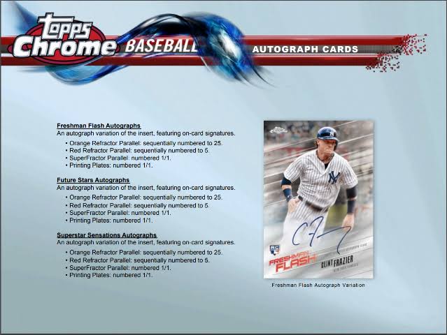 2018 Topps Chrome Baseball Blaster Box (Sealed)