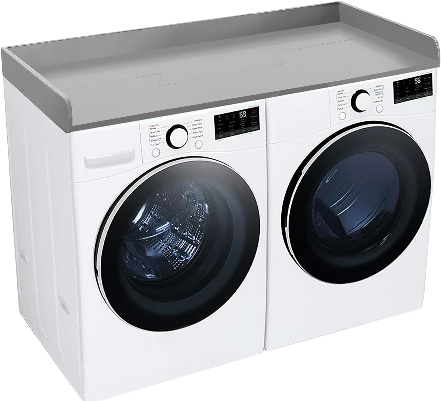 Washer and Dryer Countertop Universal Fit, Laundry Countertop Wood, Dry Countertop, Laundry Storage & Organization (Gray)
