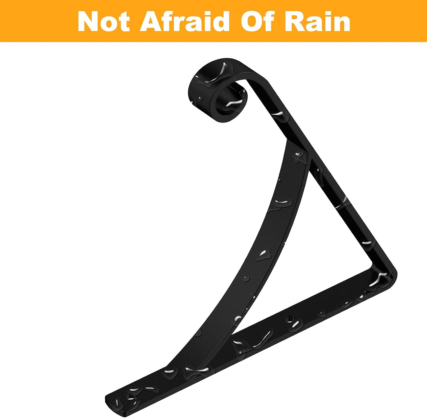 Handrails for Outdoor Steps Stair Railing Kit Black Metal Handrail Bracket Picket Fits 1 to 2 Step Wrought Iron Safety Staircase Handrails (Z-2)
