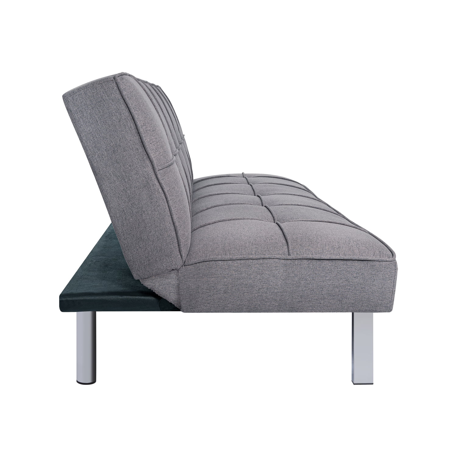 Madison Modern Comfort Futon Sofa Bed by Naomi Home-Color:Gray