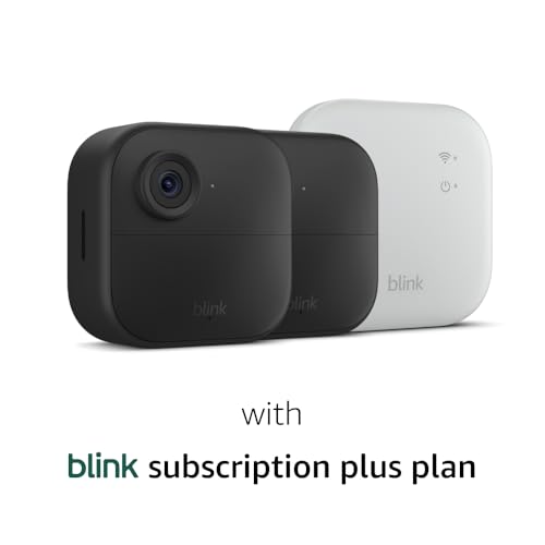 Blink Outdoor 4 XR (newest model) – two-year battery wireless camera with 4x security coverage, 1000 ft open-air range or 400 ft with typical use — 2 camera system