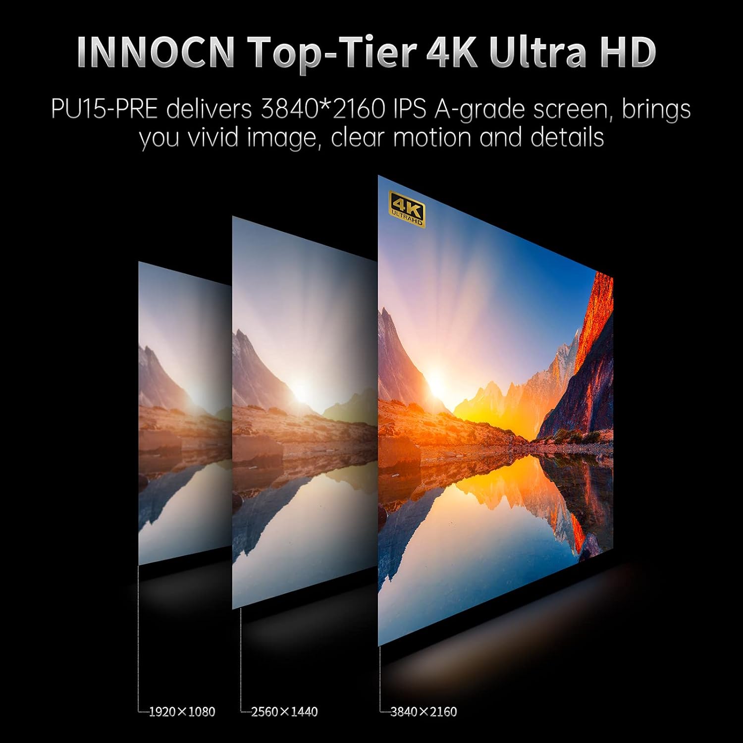 INNOCN 15.6" Portable Monitor - OLED Touch Monitor with Battery Second Touch Screen for Photo Editing with 4K, 100% DCI-P3, 100000:1, 10Bits, USB C External Monitor for Laptop,PC, Phone,Consoles