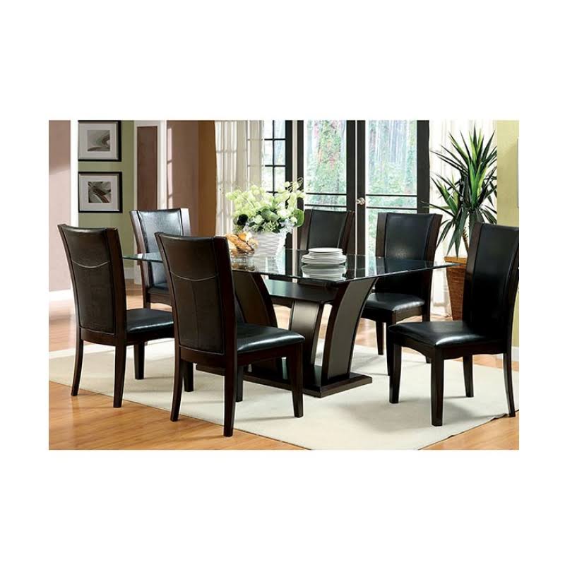 Furniture of America Waverly Contemporary Side Chair in Brown Cherry (Set of 2)