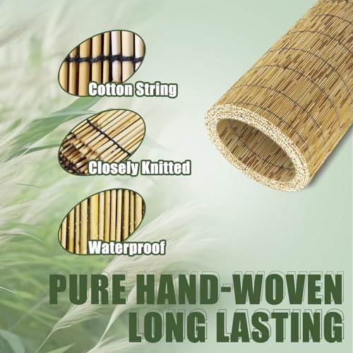 Reed Fencing,Bamboo Fence 6 FT High,Bamboo Privacy Reed Fence for Outdoor Backyard Patio,Restaurant,Hotel (6X16.4FT)