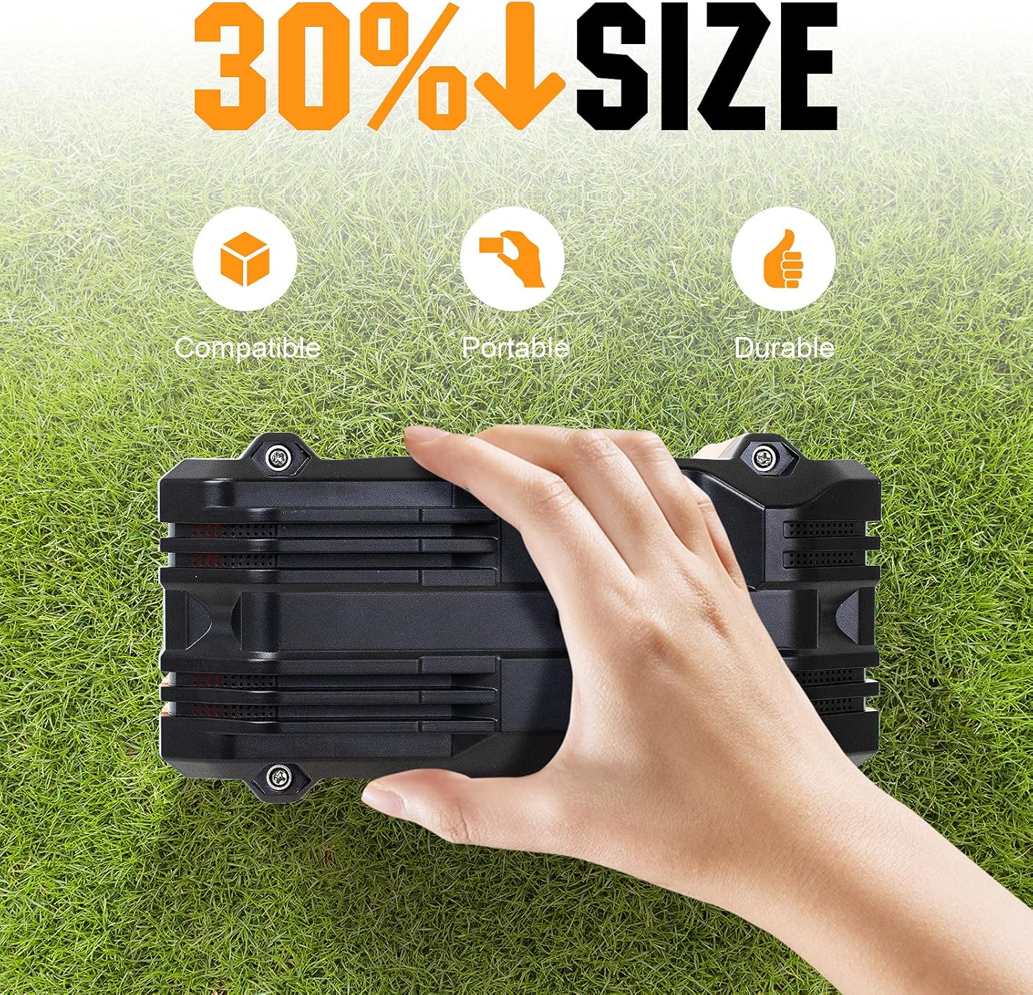ECO-WORTHY Portable 12V Lithium Battery, 20Ah LiFePO4 Deep Cycle Rechargeable Battery, Built-in BMS, 4000+ Cycles,Perfect for Outdoor Camping Fishing RV Marine Trolling Motor Fishfinder Hamradio