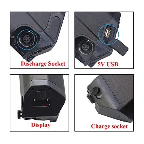 48V 17.5Ah 840Wh Reention Dorado Lithium Li-ion Ebike Battery Pack Replace for NCM Moscow Plus Magnum VoltBike Yukon 750 Electric Bicycle Batteries Length 18.1''(460mm)