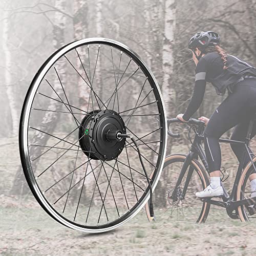 BAFANG 48V 500W Front Hub Motor Electric Bike Conversion Kit for 20“/26"/700C Wheel Drive Engine with LCD Display &Optional Ebike Battery