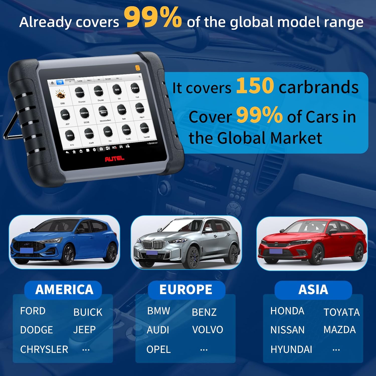 Autel MaxiCOM MK808Z Scanner, 2024 Bidirectional OBD2 Auto Scan Tool:Same as MK808S/MX808S, Alternative MaxiCheck MX900, Car Scanner Diagnostic Tool, 40+ Service Active Test Injector Coding Android 11