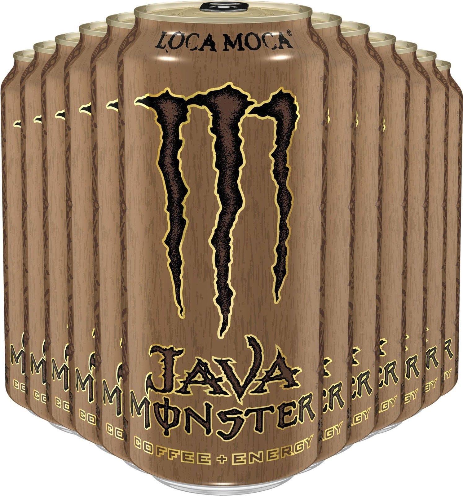 Java Monster Loca Moca, Coffee + Energy Drink, 15 Ounce (Pack of 12)