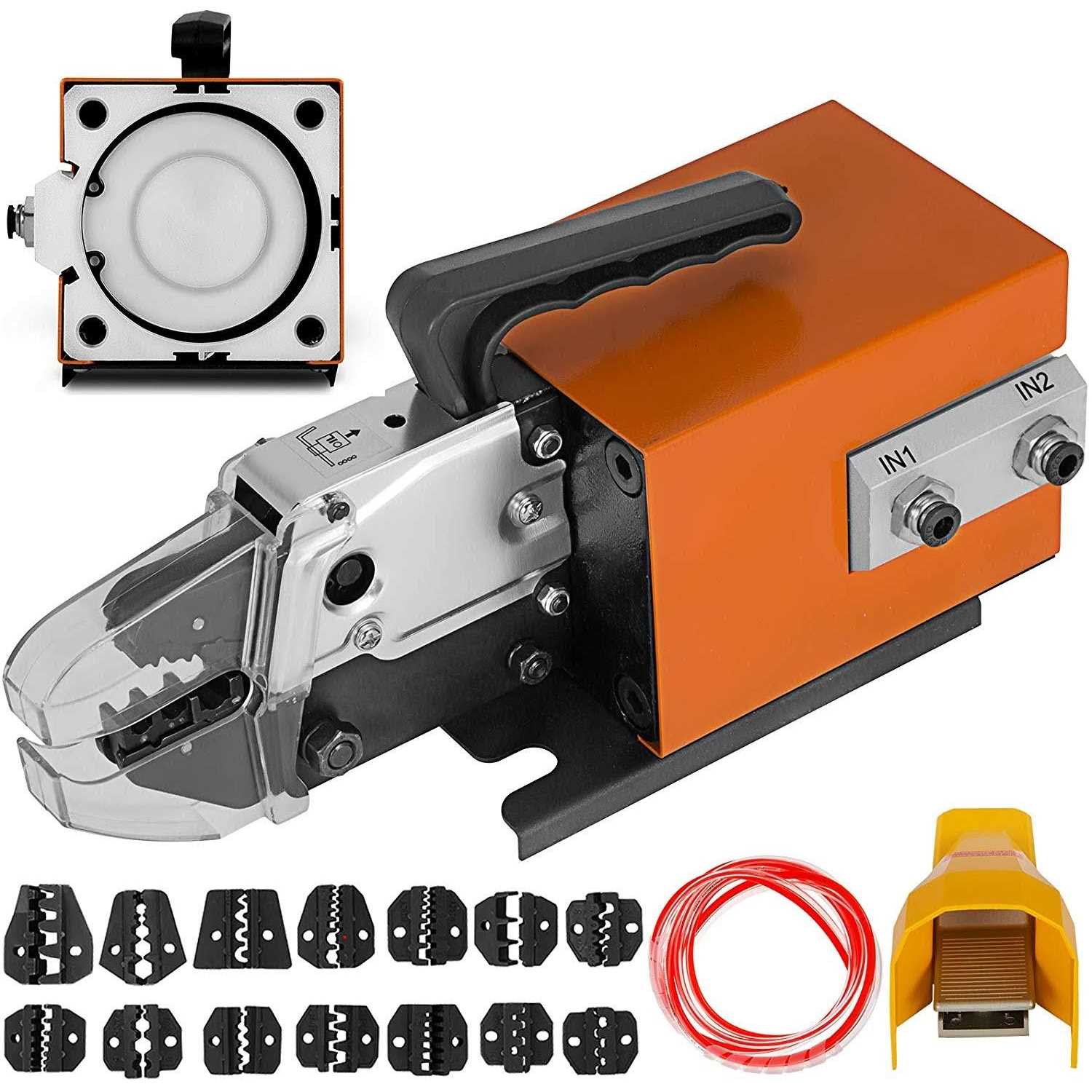 VEVOR Pneumatic Crimping Tool Am-10 Air Powered Wire Terminal Crimping Machine Crimping Up To 16mm2 - Shop Hardware Tools Online Store