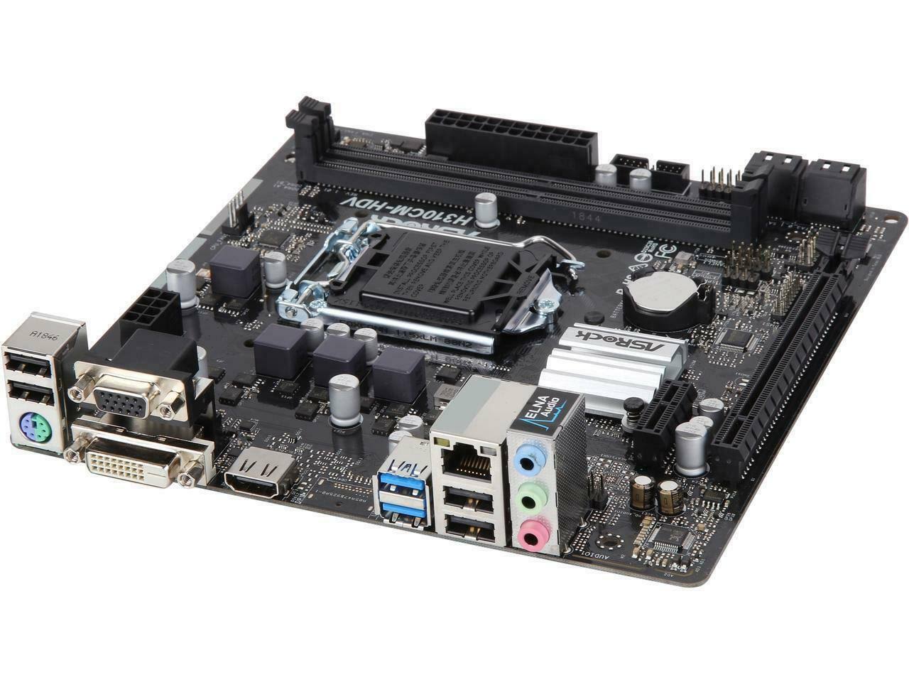 ASRock H310CM-HDV Intel LGA 1151 MicroATX Motherboard
