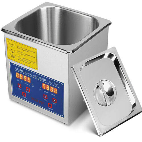 New 1.3L Ultrasonic Cleaner Stainless Steel Industry Heated Heater w/Timer