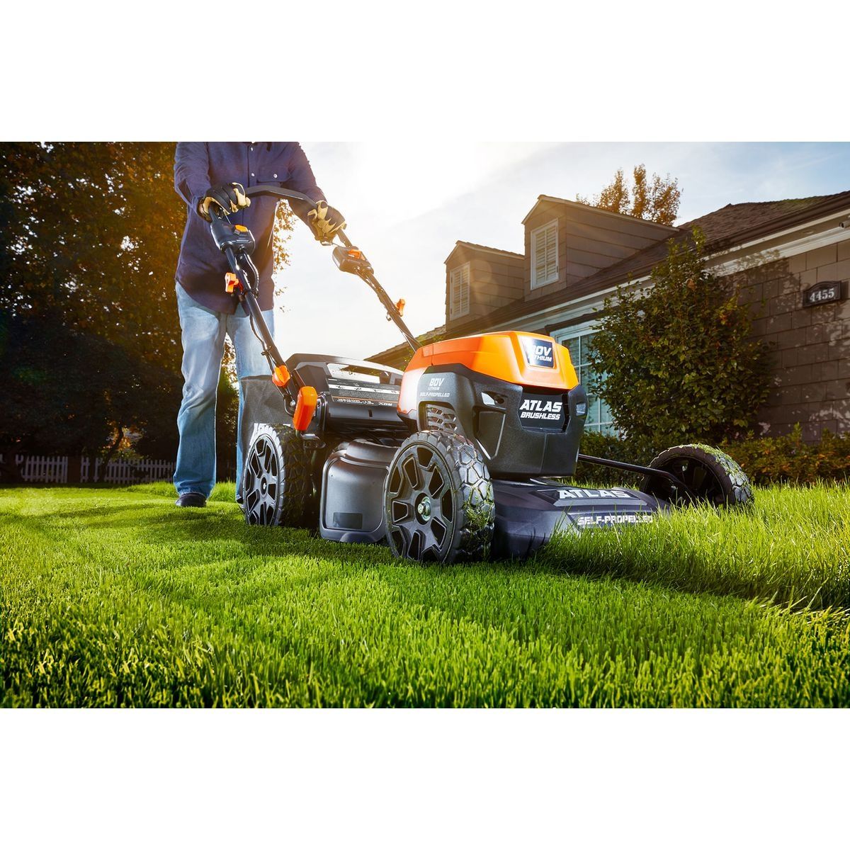 ATLAS 80V Brushless Cordless, 21 in. Self-Propelled Lawn Mower - Tool Only