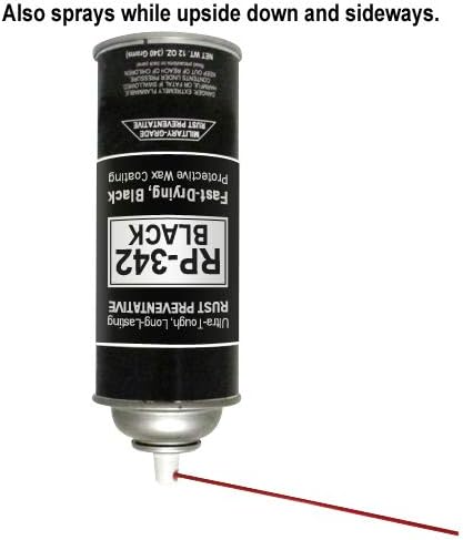 Cosmoline RP-342 Black Rust Preventive Spray (Military-Grade) 3-Cans Pack of 2
