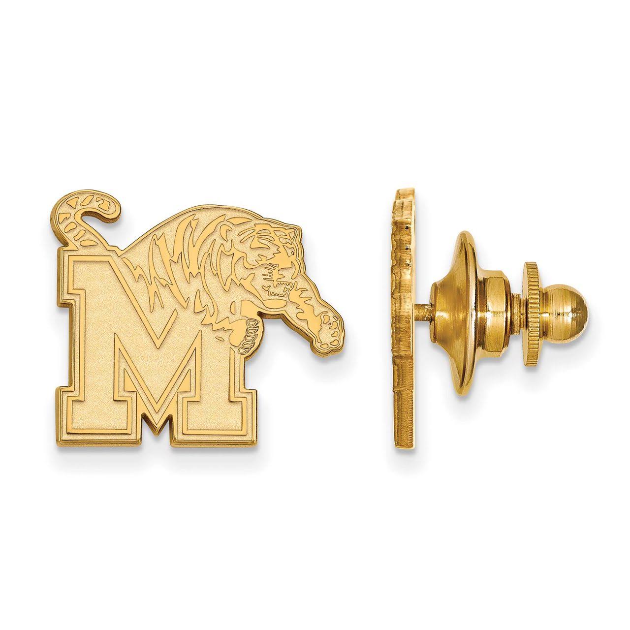 LogoArt University of Memphis 14K Yellow Gold Lapel Pin