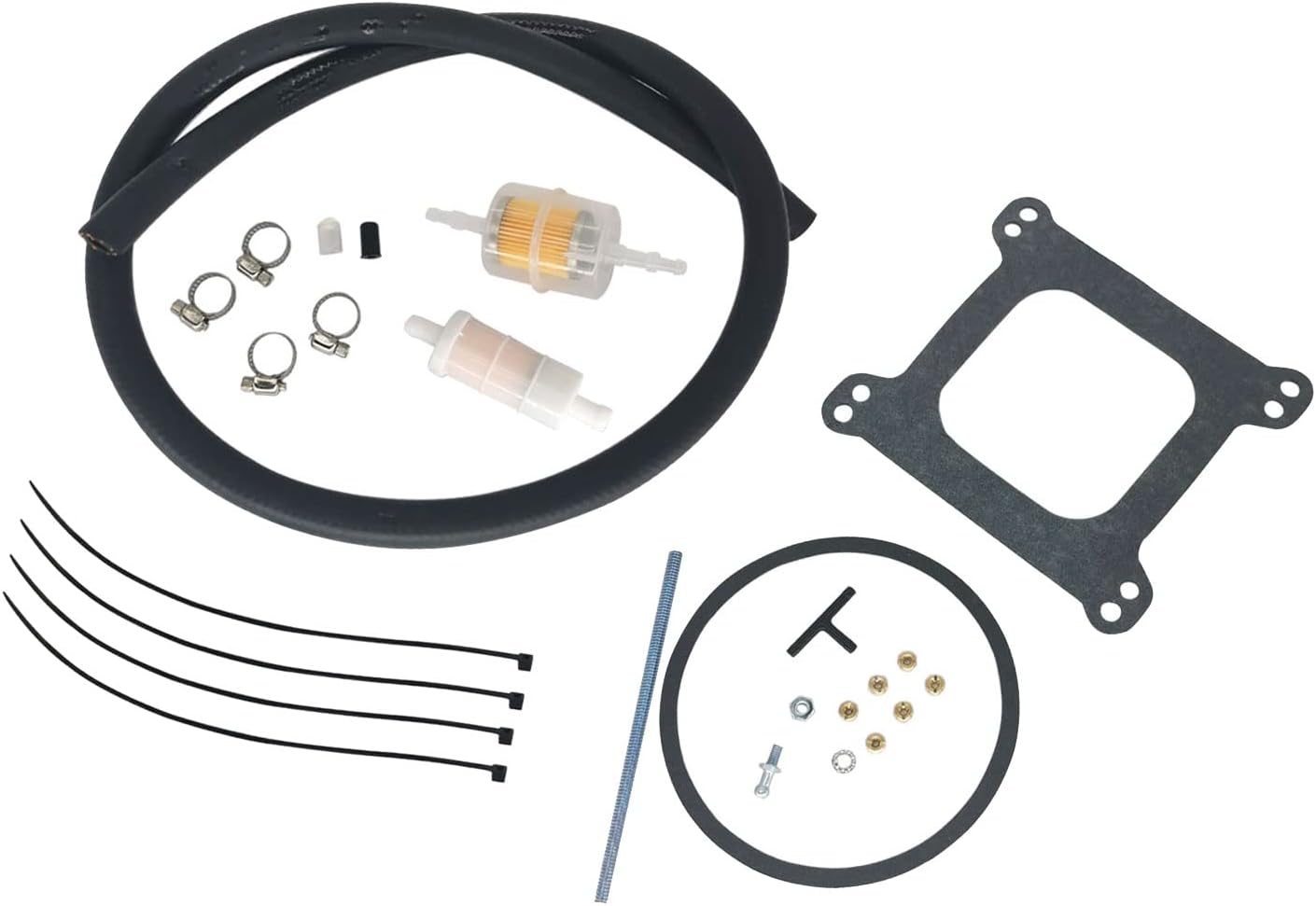 1406 Carburetor Replacement for Performer 600 CFM 4 Barrel AFB-style Square Bore Performance Carburetor with Air Value Secondary Manual Electric Choke (1406 Carburetor)