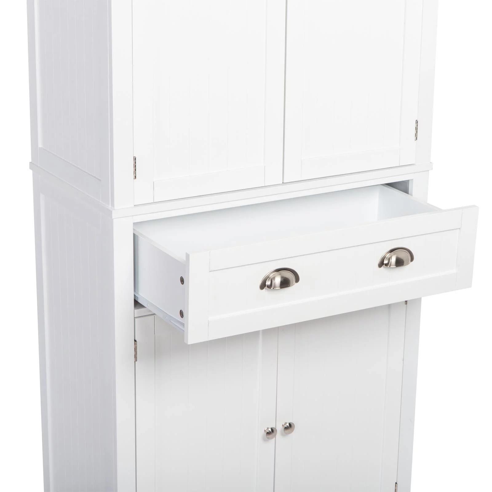 Winado 72" H Wardrobe Armoire Freestanding Storage Pantry Utility Cabinet with Drawer, Soft Close Doors